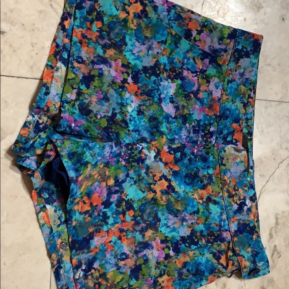 High Waisted Floral Shorts